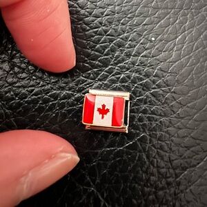 Canadian flag Italian charm
